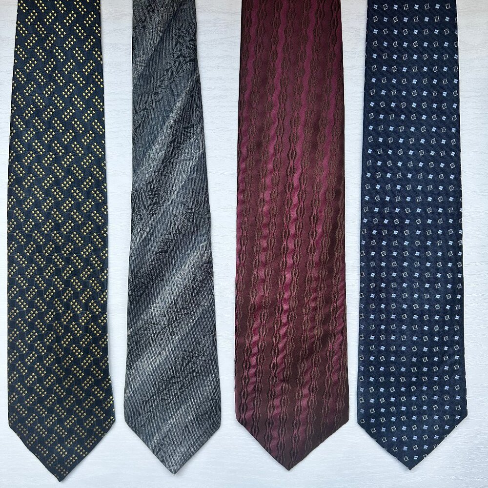 Ermenegildo Zenga, Bernard Hill, Donna Karen & Basil Ties %100 Silk Authentic